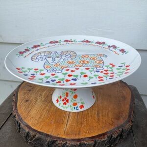 Vintage Mann 1970’s Safari Ram Cake Stand